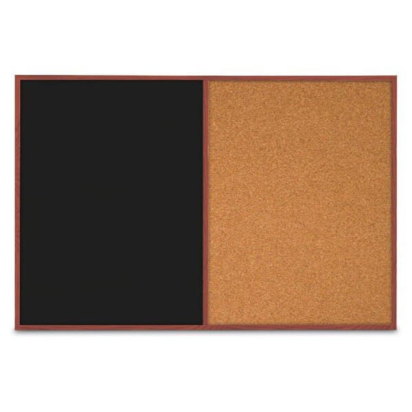Slim Style Indoor Enclosed Corkboard, 42", UVRDS42SBH-BRONZE-RUBBER